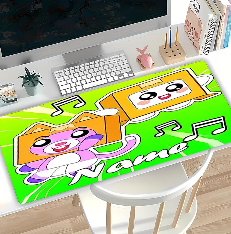 Customizable Name LankyBox - Foxy Pattern Gaming Mouse Pad-Non Slip Rubber Base,Perfect Gamers,Esports,Ideal Gift Gaming Enthusiasts