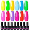 12 Farben Fluoreszierender Nagellack Gel Langlebige DIY Maniküre Nagelkunst