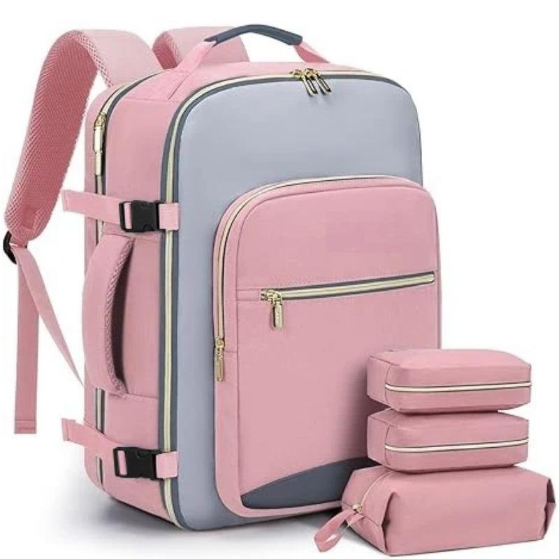 Spot Cross Border Color Contrast Multi Piece Backpack Large Capacity Storage Bag Business Travel Luggage Essential Travel Backpa
