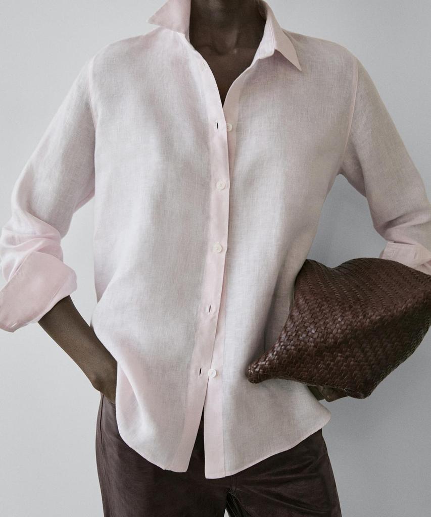 Masimodutti 100% Linen Loose Fit Shirt