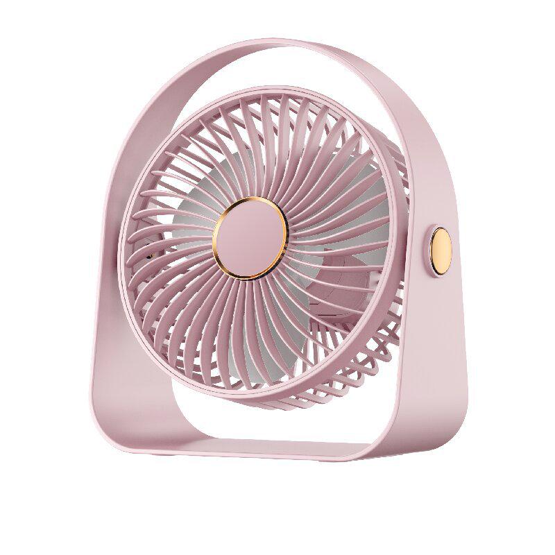 

5-Inch USB Rechargeable Clip Fan - Portable, Wall-Mounted, Silent Mini Fan for Dorms & Office Use Model BD666 [Plated Frame]