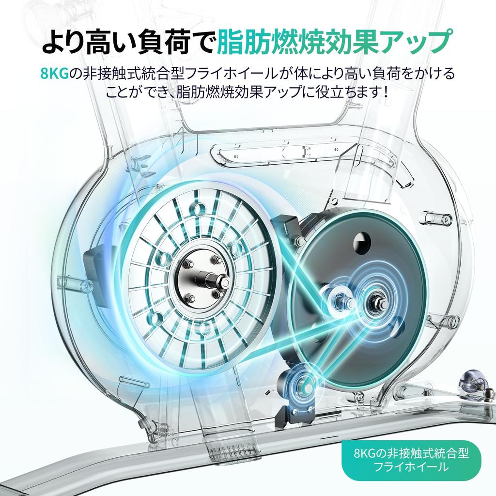 Fitness Bike MERACH Fitness Bike Generation App Compatible Automatic Load Adjustment Spin Bike Magnetic Type Home Use Indoor Bike Easy To Assemble