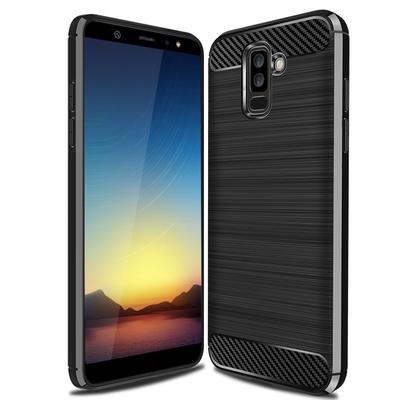 Pentru Samsung Galaxy A6 plus 2018 Husa din silicon Husa din spate din fibra de carbon moale pentru Galaxy A9 Star Lite Husa pentru telefon inteligent rezistent la socuri