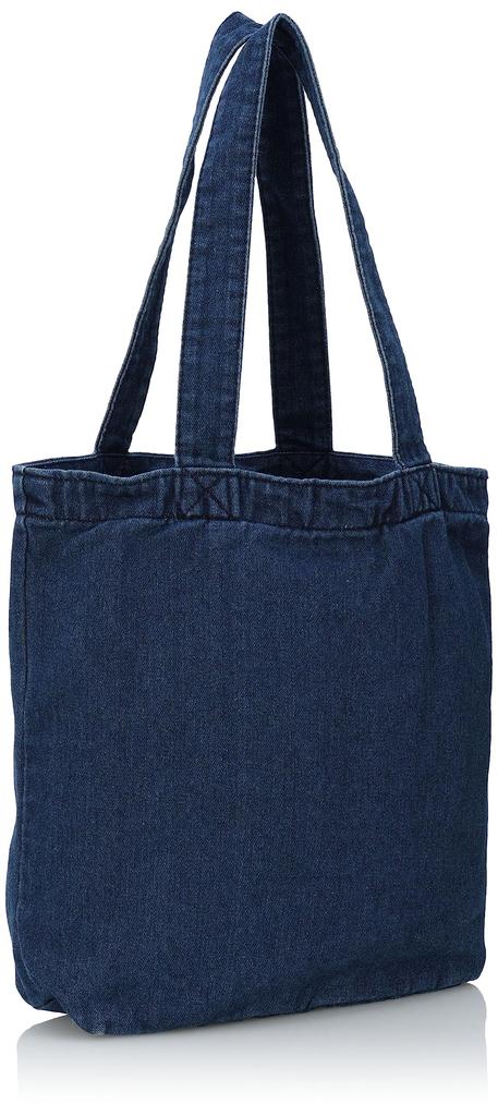 F-Style 9-Liter Bio-Wash Denim Tote Bag with Stars and Stripes Patch, F-SD010768 - Dark Blue NavyRed Gray (6)
