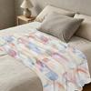 Soft Thick Flannel Blanket (Single Size) Cozy Warm, Skin-Friendly, Fresh Color, Ideal for Home, Guest Rooms, Christmas & Halloween Decor