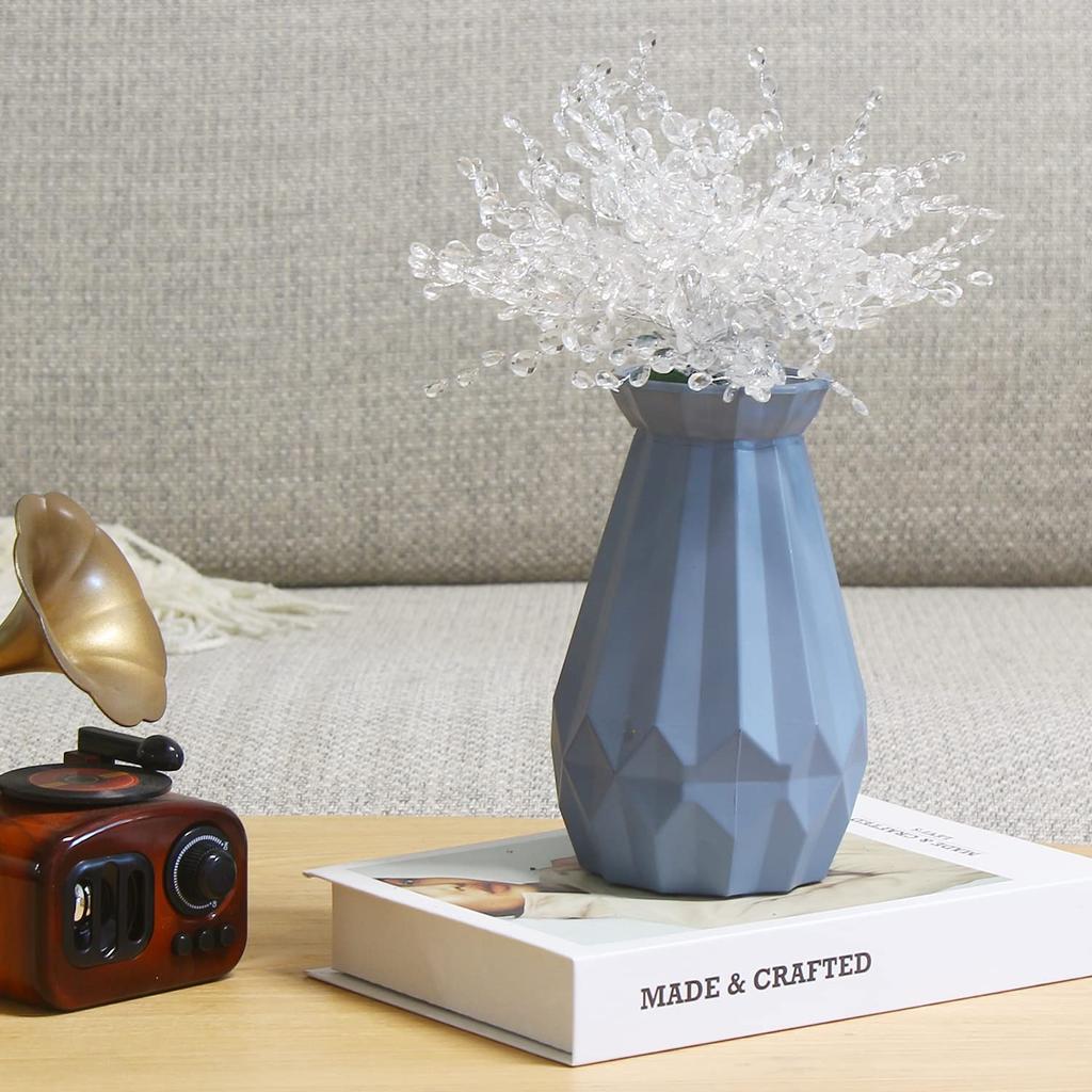 50 pièces Tige Goutte Perle Acrylique Bouquet de Fleurs Cristal Bourgeon Branches Fleur Twig Pique pour Mariage Décoration Maison Décor Floral Fourniture d'Artisanat