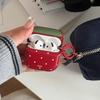 Ins Cute Contrasting Color Strawberry Polka Dot Airpods4 Protective Case Airpod3 Suitable for Apple Pro Earphone Case Second Generation Wireless