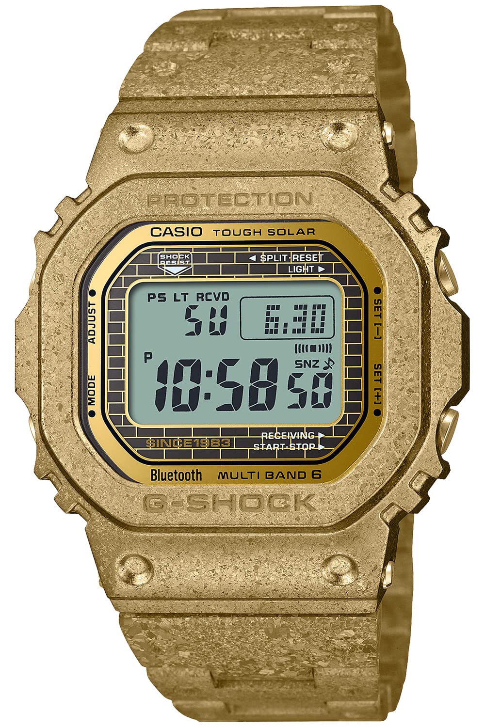 

Годинник з Bluetooth Full Metal Radio Solar 40th Anniversary RECRYSTALLIZED SERIES [Casio] G-SHOCK GMW-B5000PG-9JR Чоловіче золото