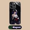 HSR Seele Glass MagSafe Mobile Phone Case for iPhone 17 16 15 14 13 12 11 Air Pro Max Plus Mini Colorful Cover