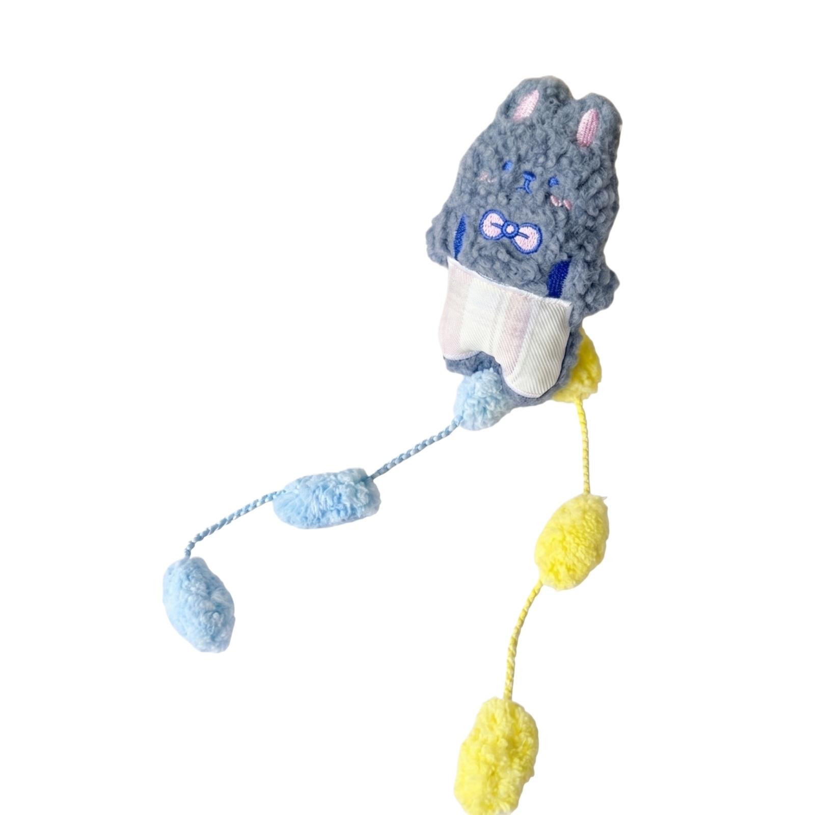 

Interactive Cats Toy For Indoor Cats, Cute Plush Catnip Toy With Bell, Soft Chew Toy For Teething, Self-Playing Cats Enrichment Toy To Boredom One Size синий