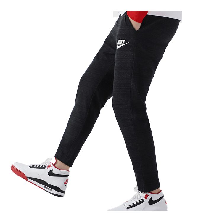 Nike Letter Logo Drawstring Sweatpants Men Bottoms Black 885924-010