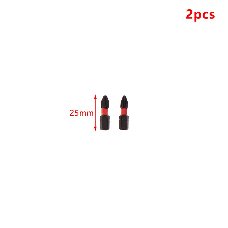 2Pcs Ph2 Impact Type Bit High Speed Steel Wear Resistance Separate Sell Separately Carpentry Power Tool Part