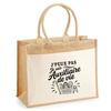 Sac Cabas - PLANETEE - J'peux Pas Minimaliste - Toile De Jute Et Coton - 21 L (43×33×21 Cm) - Anses Coton