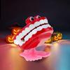 Clockwork Toy Creative Shape Big Eyes Jumping Denture Educational Mechanical Toy Halloween Prank Decoration Gift