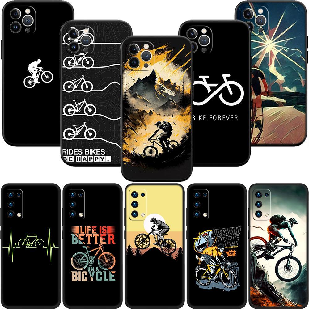 LO28 Cycling Bicycle Soft Shell Phone Case for iPhone SE X XS XR 11 16E 17 Pro Max Air 8 7 6 6s Plus