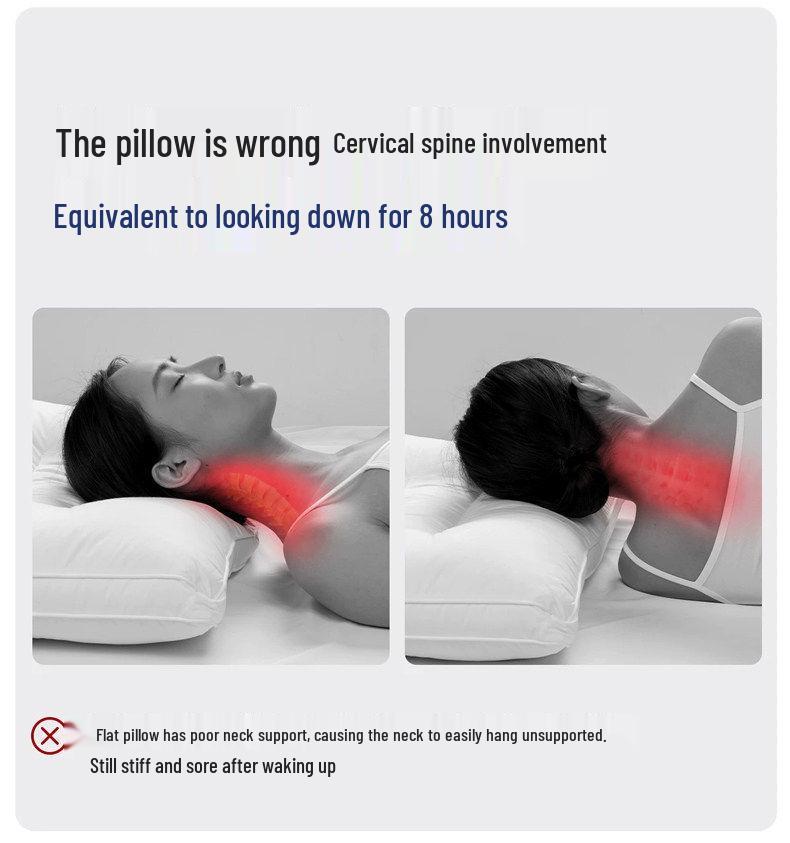 Memory Foam Neck Support Pillow for Better Sleep - Ideal for Adults, Students, and Hotels