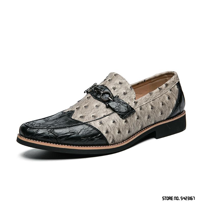 Fashion British Retro Fashion Novelty Two Tone Mix Flats Shoes For Men Casual Oxford Formal Dress Wedding Footwear Zapatillas Hombre