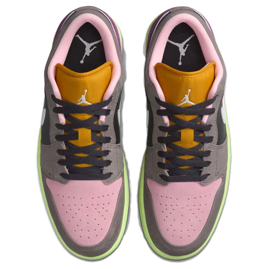 Air Jordan 1 Low SE Tokyo Bio Hack Herren Sneaker Mehrfarbig Öl-Grau Weiß HQ2010-005