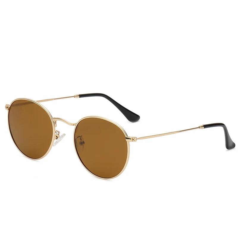 Retro Small Round Hippie Sunglasses Fashion Circle Metal Frame Sun Glasses Disco Party Candy Color Lens Eyewear for Women Men