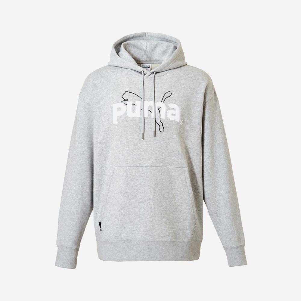

Толстовка с капюшоном Puma Team Graphic Light Grey Heather