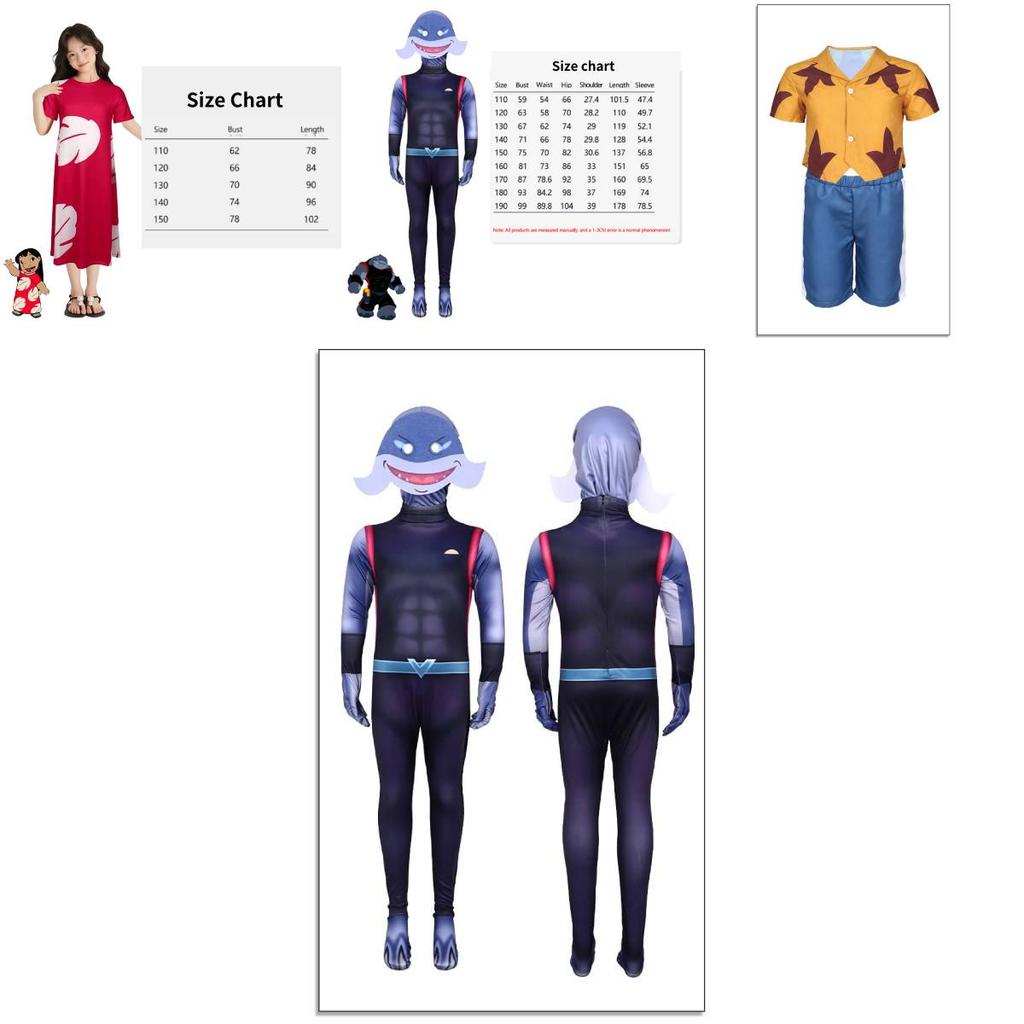 Comfortable And Stylish Interstellar Baby Cosplay Costume For Kids With Cartoon Prints In Stitch Design