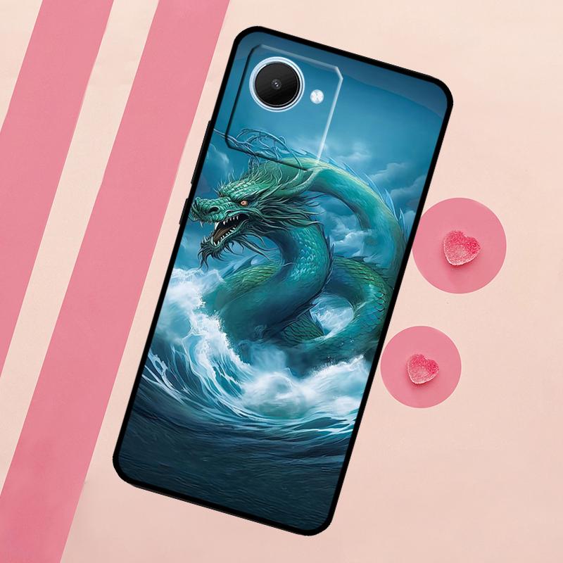 Chinese Style Crane Dragon For Realme 15 10 11 12 13 14 Pro Plus C65 C67 C75 C63 C61 C55 C51 C53 C35 GT6 GT7 Pro Case