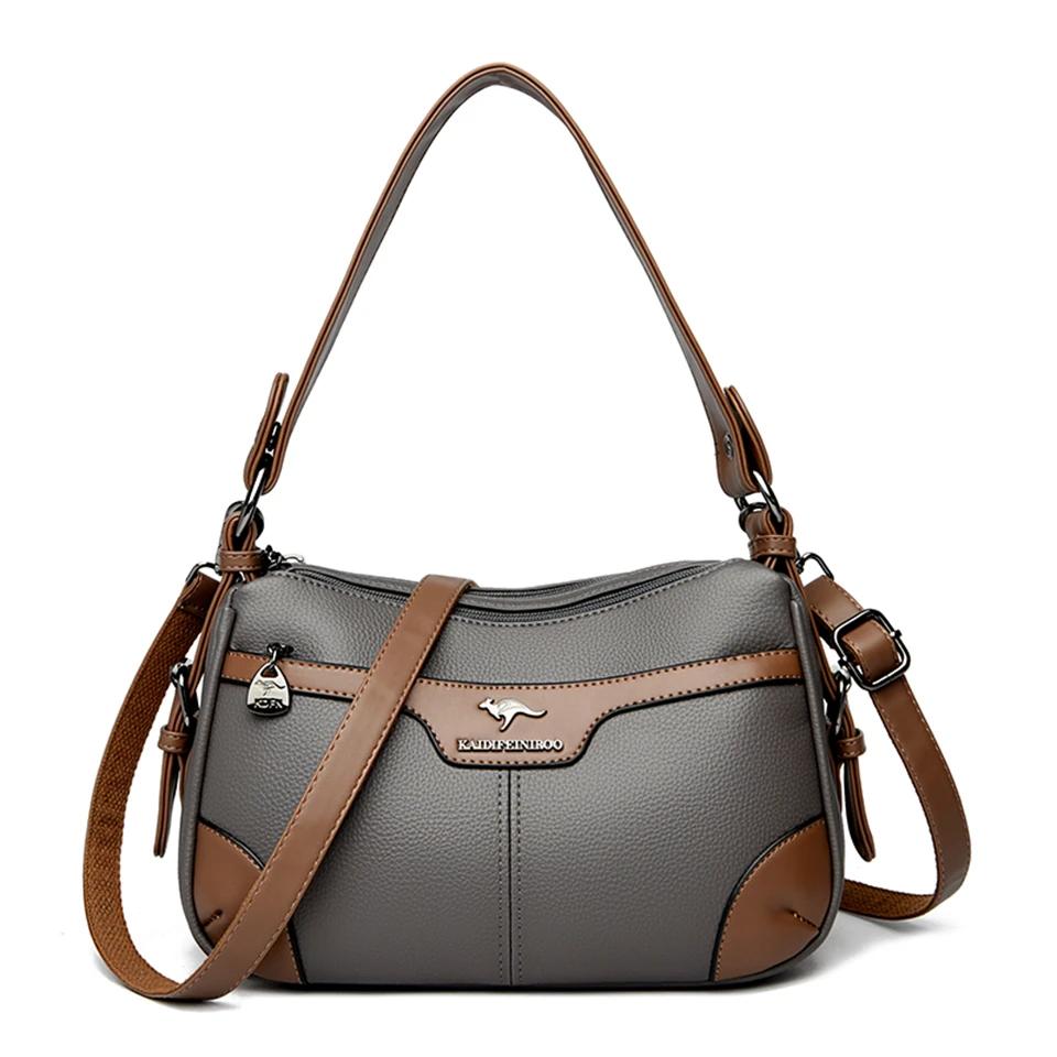High Quality Soft Faux Pu Leather Shoulder Bags for Women Fashion Ladies Messenger Crossbody Bag Luxury Designer Brand Handbag