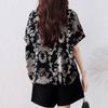 Elegant Floral Retro Printed Women's Shirt
