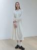 Eight Days A Week Shirred Tie Dress Cream Ad221