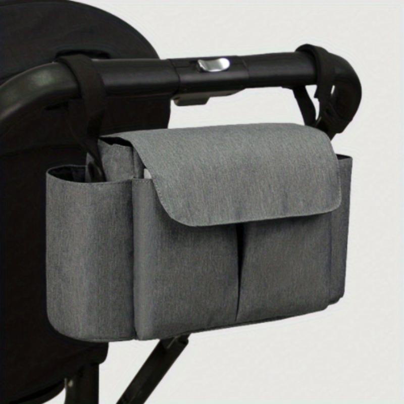 

Stroller Organizer Bags Mummy Large Capacity Travel Hanging Bag Bottle Holder Pram Diaper Bags Baby Stroller Accessories темно-сірий