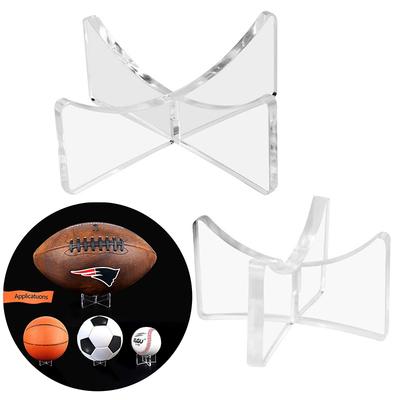 Acrylic Ball Holder Basketball Display Stand Football Volleyball Soccer Display Stand Triangle Rack Sports Ball Storage Bracket