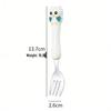 304 Stainless Steel Children's Owl Cutlery Set – Knife, Fork, Spoon for Baby Feeding