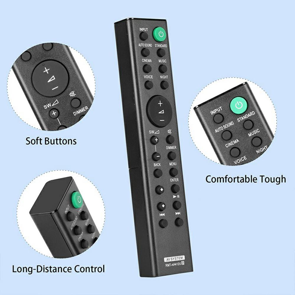 RMT-AH412U For Sony Soundbar Remote Control Battery Operated Infrared Replacement Controller