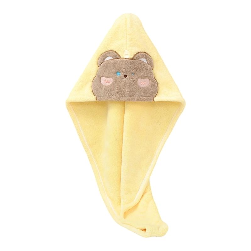 

Hair Drying Turban Strong Absorbent Coral Fleece Towel for Women Comfortable Anti Frizz Wrap for Kids Women
