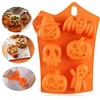 Halloween Silicone Cake Mold Pumpkin Mold Ghost Hat Skull Chocolate Food Baking Tray Mold Cookie Biscuit Cake Baking Mold