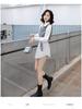 Elegant 2025 Spring/Summer Two-Piece Set: Solid Shirt + Denim Vest