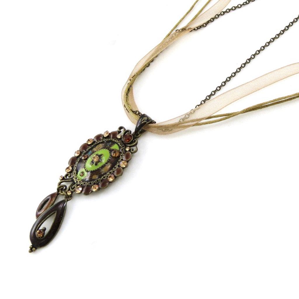 Les Trésors De Lily [E5716] - Amber 'Clèves' Designer Necklace