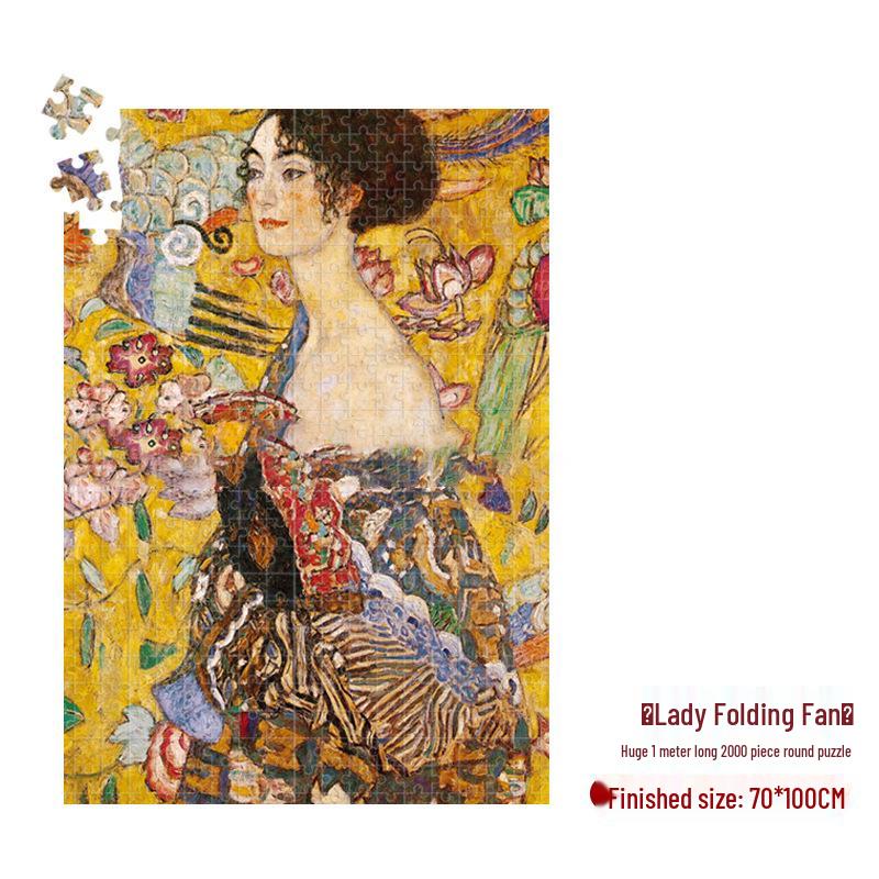 Van Gogh's Starry Night 2000-Piece Jigsaw Puzzle - High Difficulty for Adults 12+