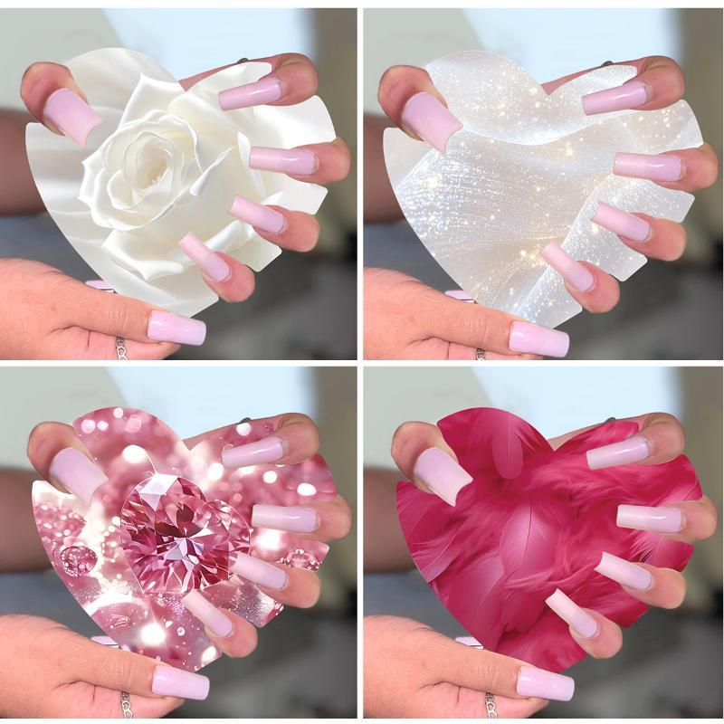 10Pcs Nail Art Display Cards Thickened Handmade Press On Nails Photography Prop For Home DIY Nail Art Creation Display