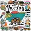 10 30 50 100Pcs Outdoor Travel Camping Graffiti Cartoon Stickers Decals Laptop Motorcycle Scrapbook Waterproof Sticker Kids Toy