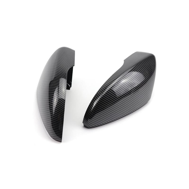 Carbon Fiber Look Black Rearview Side Mirror cover Caps for Volkswagen VW Beetle CC Eos Passat Jetta Scirocco