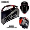 Full Face Motorcycle Helmet Men Women ABS Safety With Bluetooth Compatibility All Season Riding Gear