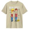 Beavis und ButtHead bei der Arbeit T-Shirt Sommer Beliebte T-Shirts Herren Baumwolle Rundhals Große Größen Kleidung Kurzarm Street Style Oberteile