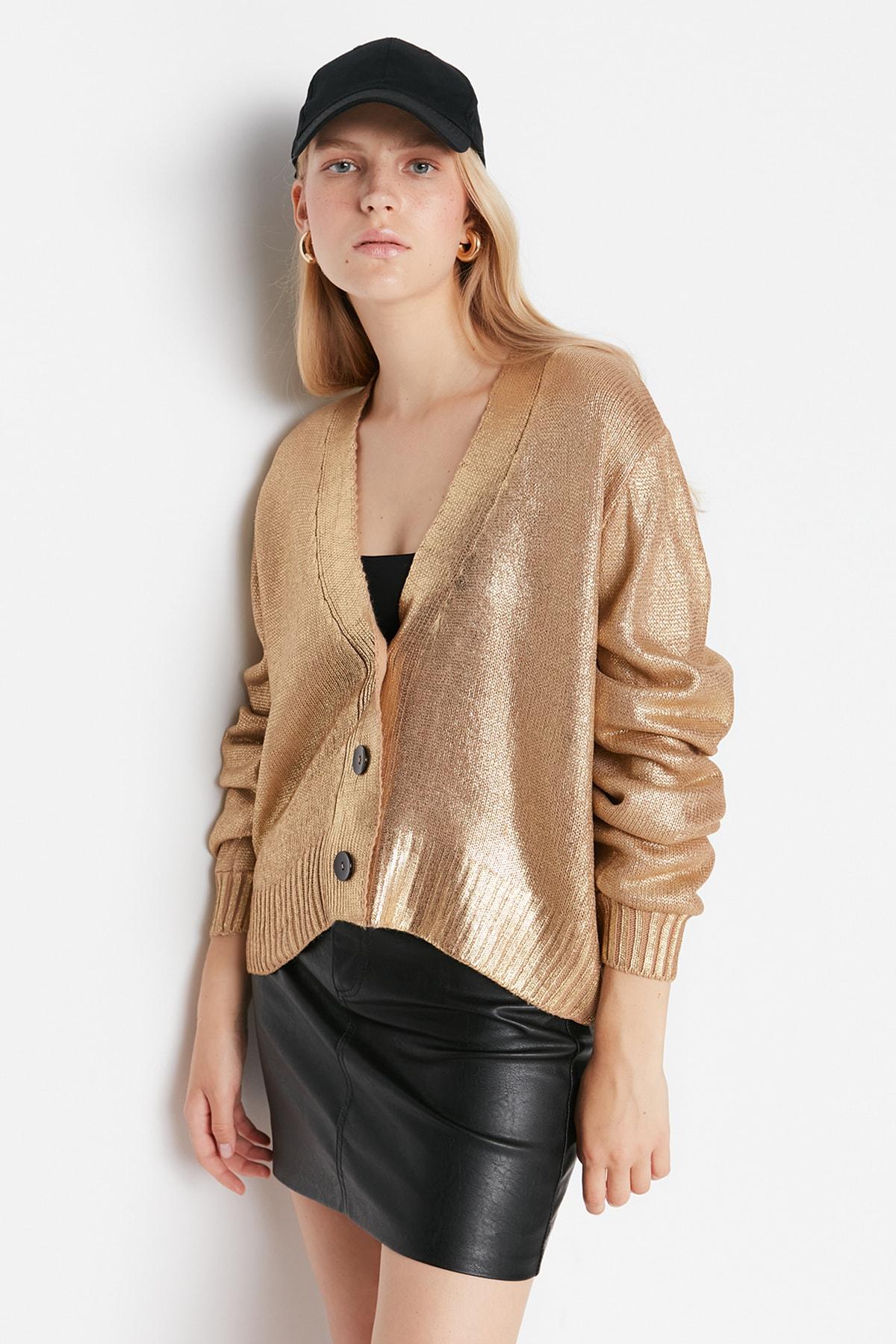 

Cardigan - Gold-colored - Regular fit