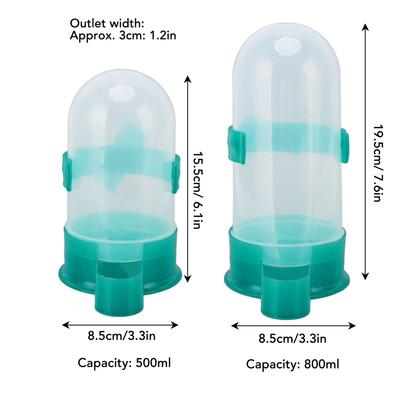 Pigeon Food Water Feeder Plastic Convenient Large Capacity Automatic Bird Drinking Feeder for Bird Cage