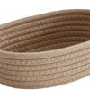 3 STK Baumwollseil Aufbewahrungskorb Gewebt Nordisch Oval Organizer Behälter Körbe Dekorative Desktop Aufbewahrungsboxen für Kleidung Bücher Handtücher Kosmetik