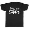 Sonne Meer und Lächeln Herren Damen T-Shirt Tee