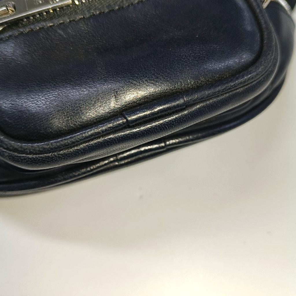 [Gebraucht] Schwarze Lammleder Mini-Hüfttasche - Sehr Gut #6OZCZM