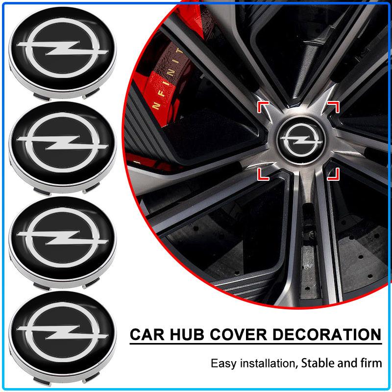 4PCS 56 60mm Car Styling Wheel Center Hub Caps Rim Cover Badge Emblem Sticker For Opel Astra H G J Insignia Mokka Zafira Corsa Vectra B C D