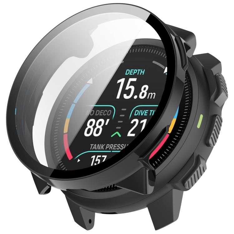 Gehärtete Glasfolie Integriertes PC-Schutzgehäuse für Suunto Nautic S, Leichte einfache Montage Kratzfester Uhrenschutz